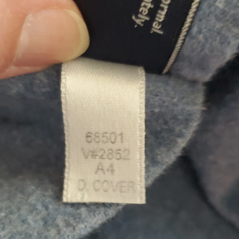 Lands' End Home Blue 100% Portugal Cotton Double/Full Cover